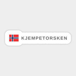 Kjempetorsken Norway Sticker